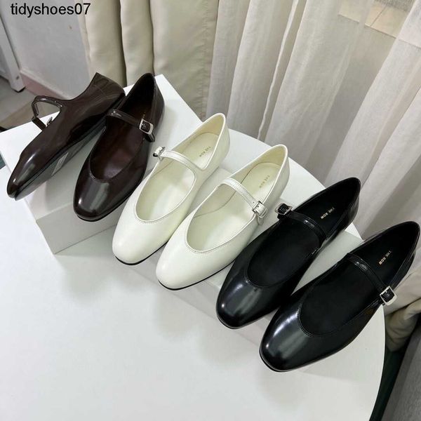 the row small crowd design french shallow mouth word buckle mary jane flat single grandma shoes ordinary simplicity, Black
the row small crowd design french shallow mouth word buckle mary jane flat single grandma shoes ordinary simplicity, Black