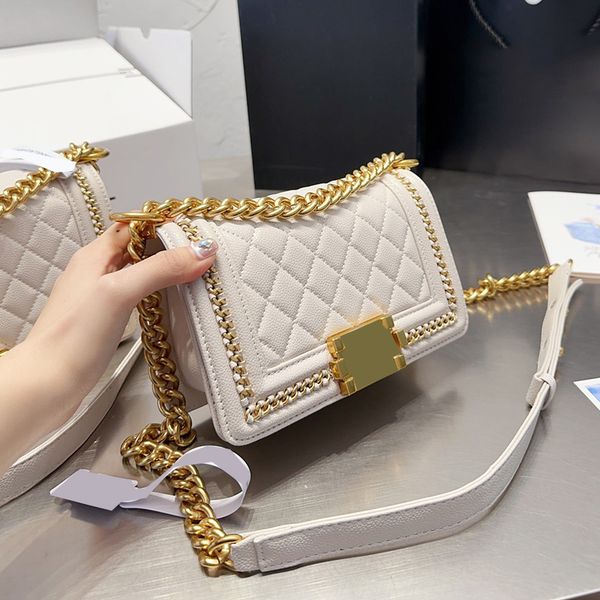 french womens caviar leather quilted le bags calfskin gold metal chain strap crossbody shoulder large capacity outdoor sacoche purse 20cm/25
french womens caviar leather quilted le bags calfskin gold metal chain strap crossbody shoulder large capacity outdoor sacoche purse 20cm/25