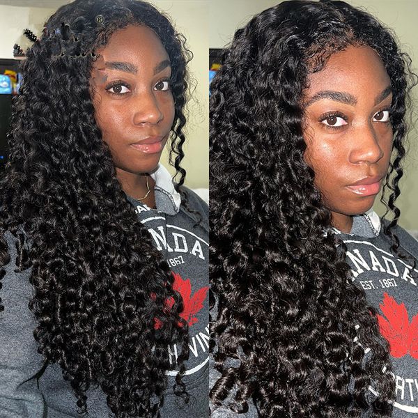 new fashion deep curly human hair wigs for black women glueless afro hd front none lace brazilian virgin hair wig 150% density diva1, Black;brown
new fashion deep curly human hair wigs for black women glueless afro hd front none lace brazilian virgin hair wig 150% density diva1, Black;brown