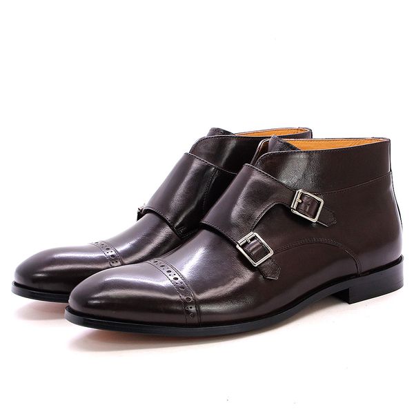 sale 38-47 mens ankle boots genuine calf leather double buckles monk strap basic boots men cowboy fashion motorcycle, Black
sale 38-47 mens ankle boots genuine calf leather double buckles monk strap basic boots men cowboy fashion motorcycle, Black
