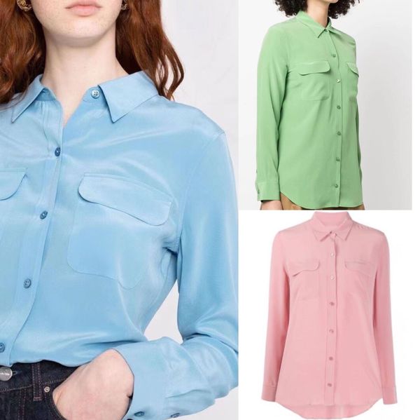 2022 autumn lapel neck silk solid color blouse shirt pink long sleeve pockets single-breasted shirts m202420, White
2022 autumn lapel neck silk solid color blouse shirt pink long sleeve pockets single-breasted shirts m202420, White