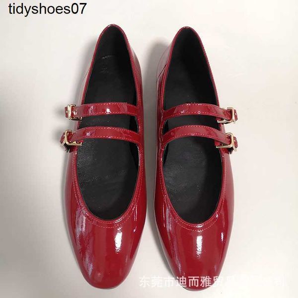 2022 new genuine leather flat shoes mary jane women's shoes the row small style double strap single shoes french elegance, Black
2022 new genuine leather flat shoes mary jane women's shoes the row small style double strap single shoes french elegance, Black