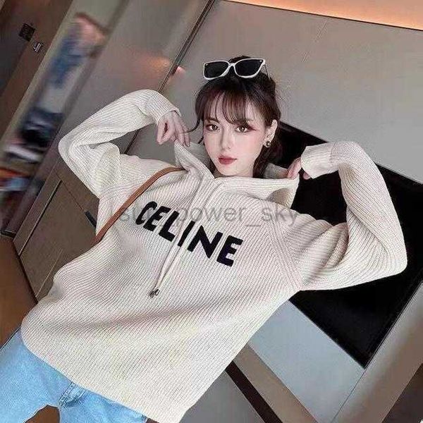 celins designer womens sweaters autumn winter alphabet printed knit shirt cloth hat pocket loose sweater womens top, White;black
celins designer womens sweaters autumn winter alphabet printed knit shirt cloth hat pocket loose sweater womens top, White;black