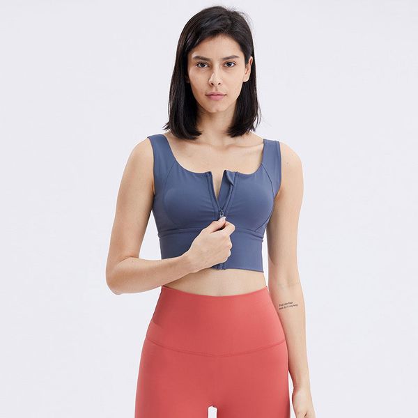 l104 front zip bra high support yoga bras with removable cups fashion skin-friendly tank breathable sports bra lady underwear running vest
l104 front zip bra high support yoga bras with removable cups fashion skin-friendly tank breathable sports bra lady underwear running vest