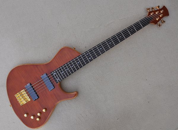 5 strings brown neck through body electric bass guitar with rosewood fretboard 24 frets can be customized
5 strings brown neck through body electric bass guitar with rosewood fretboard 24 frets can be customized