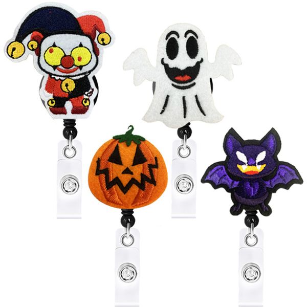 10 pcs/lot cute key ring halloween pumpkin ghost id holder for festival accessories retractable holiday felt badge reel for nurse gift, Slivery;golden
10 pcs/lot cute key ring halloween pumpkin ghost id holder for festival accessories retractable holiday felt badge reel for nurse gift, Slivery;golden