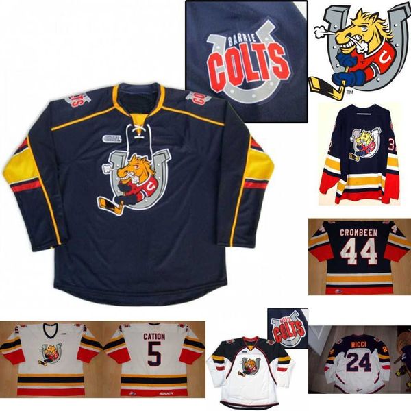 barrie colts jersey 2 rocky kaura 5 cation 16 cook 18 rick hwodeky 20 adrian carbonara 24 fab ricci 32 smith 44 crombeen hockey jerseys, Black
barrie colts jersey 2 rocky kaura 5 cation 16 cook 18 rick hwodeky 20 adrian carbonara 24 fab ricci 32 smith 44 crombeen hockey jerseys, Black