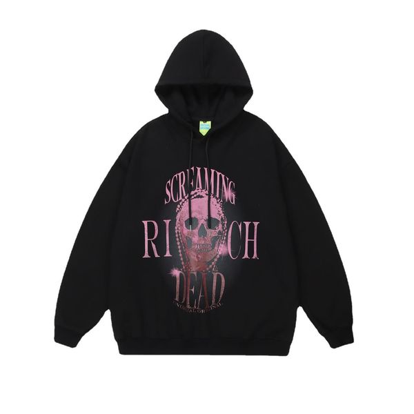 hoodie streetwear sweatshirt hip hop skull skeleton letter print punk gothic pullover hooded 2022 harajuku fashion loose hoodies, Black
hoodie streetwear sweatshirt hip hop skull skeleton letter print punk gothic pullover hooded 2022 harajuku fashion loose hoodies, Black