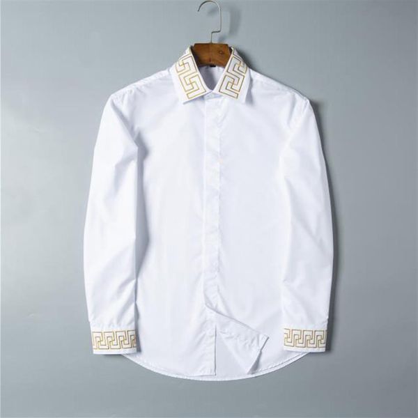 luxurys designers whole mens dress shirts solid slim long sleeve brand working clothing chemise homme camisa social masculina 305k, White;black
luxurys designers whole mens dress shirts solid slim long sleeve brand working clothing chemise homme camisa social masculina 305k, White;black