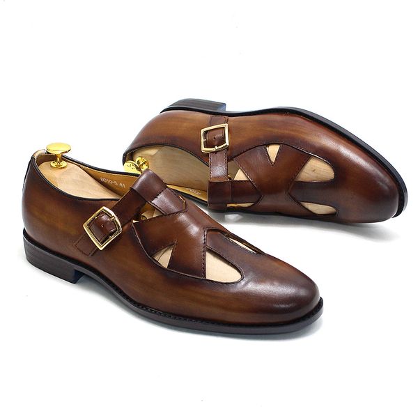 big size 38 to 50 mens luxury casual sandals retro genuine leather roman hollow out buckle strap breathable soft sandals for men, Black
big size 38 to 50 mens luxury casual sandals retro genuine leather roman hollow out buckle strap breathable soft sandals for men, Black