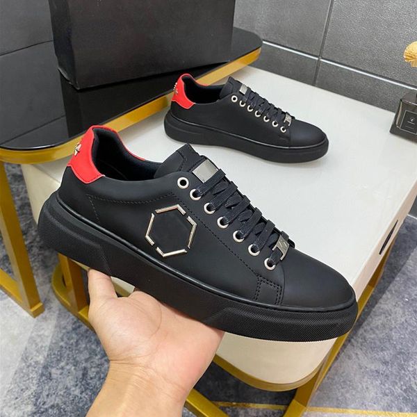 runner mix materials mens solid color lo-sneakers hexagon low-fashion metal luxury shoes genuine leather lace up designer runner trainers 38, Black
runner mix materials mens solid color lo-sneakers hexagon low-fashion metal luxury shoes genuine leather lace up designer runner trainers 38, Black