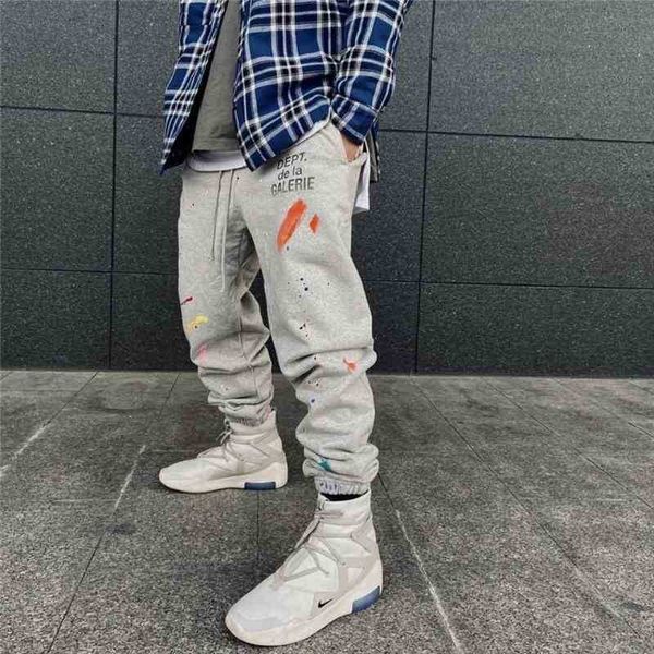 hip hop galleryes designer pants dept hand sports casual painted virgil wash same splash ink, Black
hip hop galleryes designer pants dept hand sports casual painted virgil wash same splash ink, Black