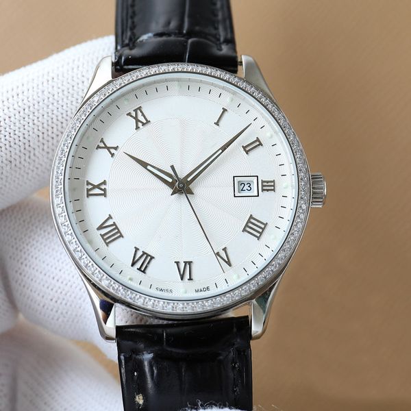 men's watch classic big three needle design noble gentleman style fanxi mechanical movement 316 fine steel case leather band mineral su, Slivery;brown
men's watch classic big three needle design noble gentleman style fanxi mechanical movement 316 fine steel case leather band mineral su, Slivery;brown