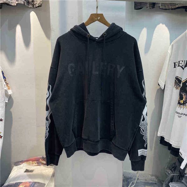 designer 2022 fashion men's hoodies cotton sweater galleryt deptss street hip hop trend dark print letter flame print washed hoodie, Black
designer 2022 fashion men's hoodies cotton sweater galleryt deptss street hip hop trend dark print letter flame print washed hoodie, Black