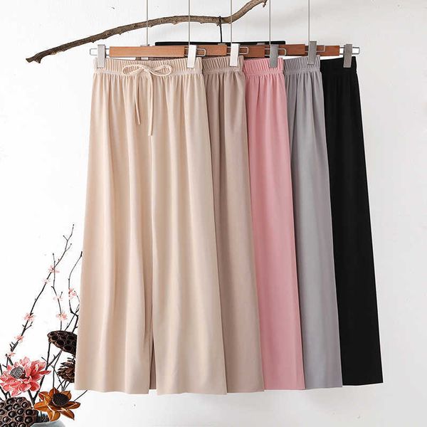 women's pants capris women's pants high waist ice silk wide leg pants female loose casual korean style summer full length trousers, Black;white
women's pants capris women's pants high waist ice silk wide leg pants female loose casual korean style summer full length trousers, Black;white