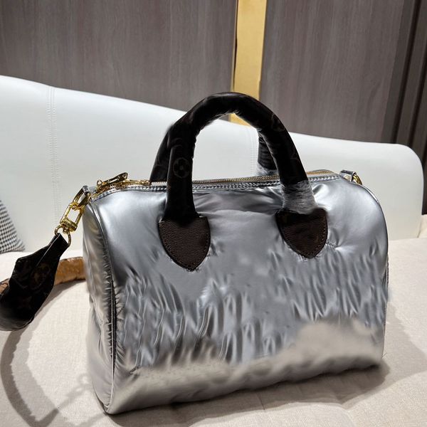cotton pillow bag pleated tote bag shoulder crossbody handbag silver women purse embroidery letters thread fluffy handle detachable strap la
cotton pillow bag pleated tote bag shoulder crossbody handbag silver women purse embroidery letters thread fluffy handle detachable strap la