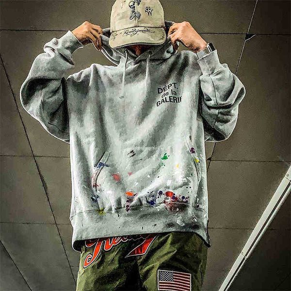 designer 2022 fashion men's hoodies cotton sweater american galleryt deptss hand painted graffiti letter printing lovers loose cotton t, Black
designer 2022 fashion men's hoodies cotton sweater american galleryt deptss hand painted graffiti letter printing lovers loose cotton t, Black