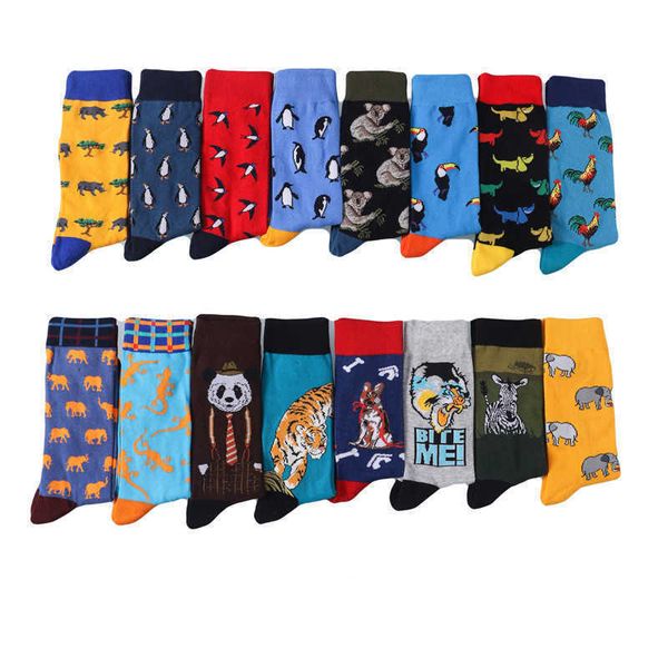 men's socks funny harajuku men casual tube cotton cartoon animal penguin rhino elephant tiger japanese skateboard t221011, Black
men's socks funny harajuku men casual tube cotton cartoon animal penguin rhino elephant tiger japanese skateboard t221011, Black