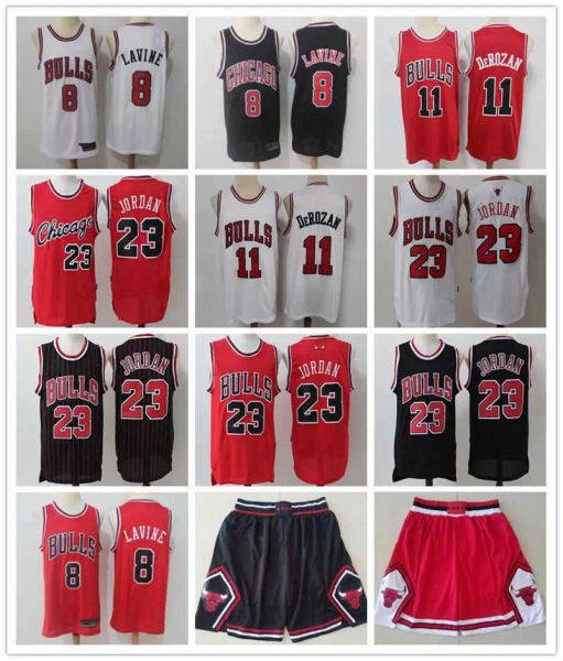 college wear men basketball jerseys michael 23 mj zach 8 lavine demar 11 derozan black throwback red shorts chicago''bulls'&#
college wear men basketball jerseys michael 23 mj zach 8 lavine demar 11 derozan black throwback red shorts chicago''bulls'&#