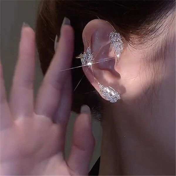 uropean and american fashion leaf feather ear cuff light luxury zirconium exquisite ear clip advanced earrings ac366, Silver
uropean and american fashion leaf feather ear cuff light luxury zirconium exquisite ear clip advanced earrings ac366, Silver