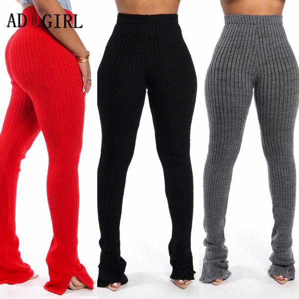 women's pants capris adogirl autumn winter knitted side slit pants women fashion solid high waist long trousers elastic bell bottom swe, Black;white
women's pants capris adogirl autumn winter knitted side slit pants women fashion solid high waist long trousers elastic bell bottom swe, Black;white