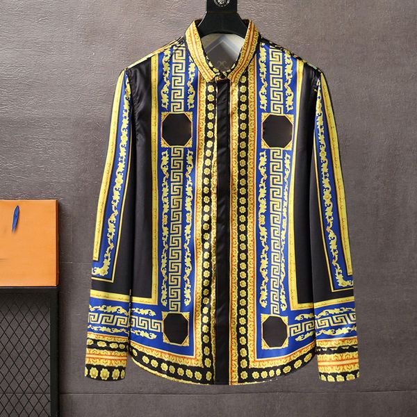 22 designers casual shirts mens dresses fashion t shirts long sleeve red printing creative stripe grid fit t-shirts dress vercace european, White;black
22 designers casual shirts mens dresses fashion t shirts long sleeve red printing creative stripe grid fit t-shirts dress vercace european, White;black