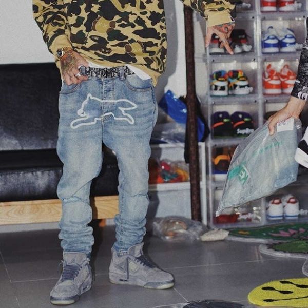 bbc mens jeans designer pants american hip hop trousers fashion loose low waist denim pants, Blue
bbc mens jeans designer pants american hip hop trousers fashion loose low waist denim pants, Blue