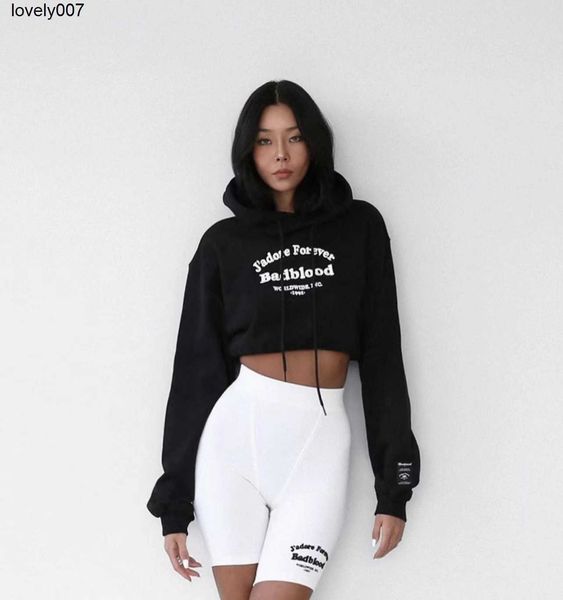 men's hoodies sweatshirts designer badblood embroidery short hoodie girl's fall casual loose fashion, Black
men's hoodies sweatshirts designer badblood embroidery short hoodie girl's fall casual loose fashion, Black