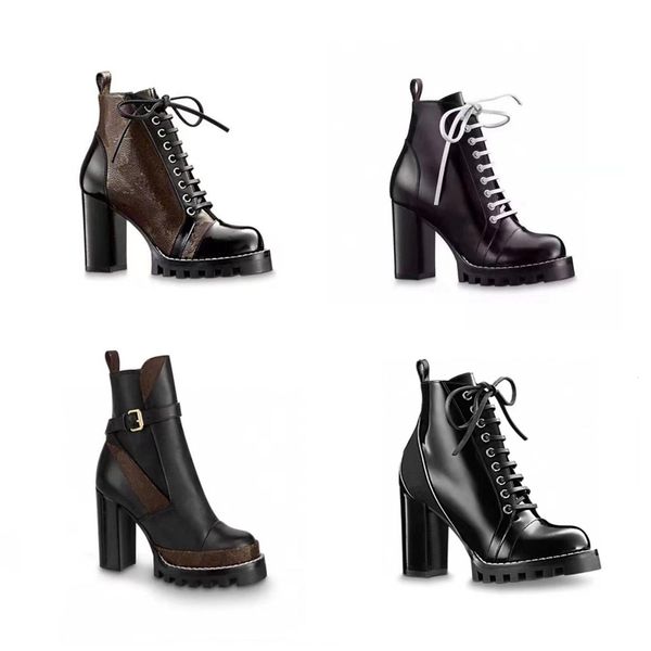 classic women's fashion boots fashion versatile chunky heels leather printed party shoes high heels plus size 35-42 with box, Black
classic women's fashion boots fashion versatile chunky heels leather printed party shoes high heels plus size 35-42 with box, Black