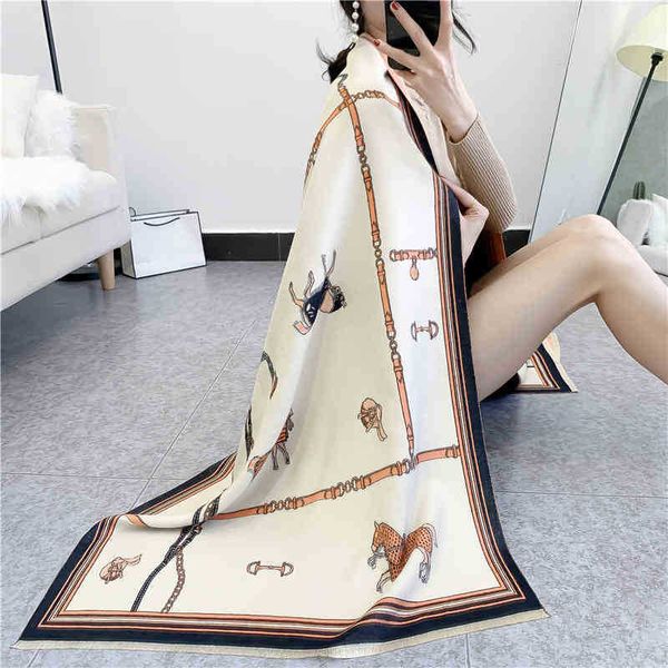 design scarf 2022 new scarf female spring jacquard shawl temperament air conditioning room warm blanket, Blue;gray
design scarf 2022 new scarf female spring jacquard shawl temperament air conditioning room warm blanket, Blue;gray