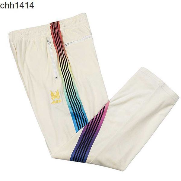 correct ins angels embroidery colorful stripe velvet solid casual pants medium rise pants for men and women, Black
correct ins angels embroidery colorful stripe velvet solid casual pants medium rise pants for men and women, Black
