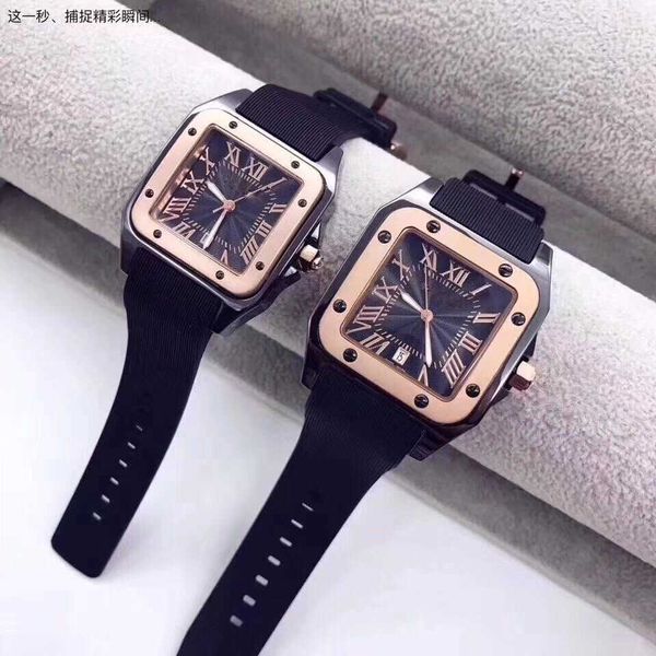luxury watches for mens mechanical watch silicone watch sandoz couple a pair of roman square calendar waterproof brand sport wristwatches, Slivery;brown
luxury watches for mens mechanical watch silicone watch sandoz couple a pair of roman square calendar waterproof brand sport wristwatches, Slivery;brown