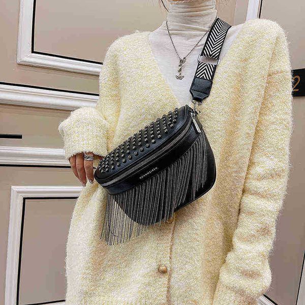 luxury brand woman chest bag trend tassel leather waist bag casual rivet desing large capacity woman crossbody chest pack purses 220627
luxury brand woman chest bag trend tassel leather waist bag casual rivet desing large capacity woman crossbody chest pack purses 220627