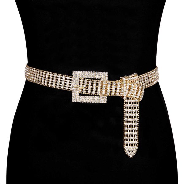belts luxury women's gold chain rhinestone belt for women female bright bride bling crystal diamond waist chain belt for party wedding, Black;brown
belts luxury women's gold chain rhinestone belt for women female bright bride bling crystal diamond waist chain belt for party wedding, Black;brown