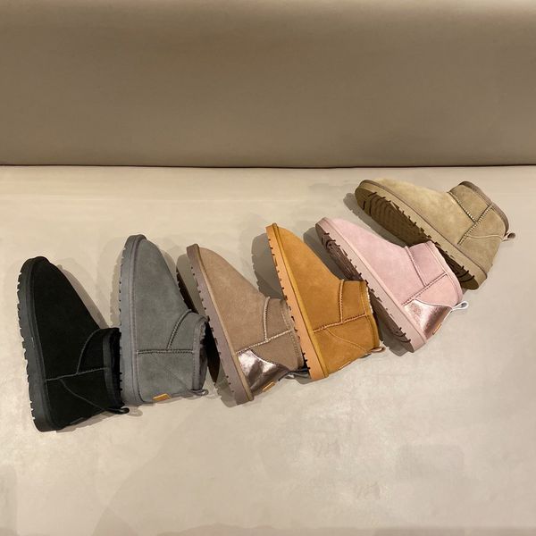 women mini snow boot boots winter classic suede keep warm plush chestnut grey men woman 5854 designer over the ankle booties shoes 36-41, Black
women mini snow boot boots winter classic suede keep warm plush chestnut grey men woman 5854 designer over the ankle booties shoes 36-41, Black