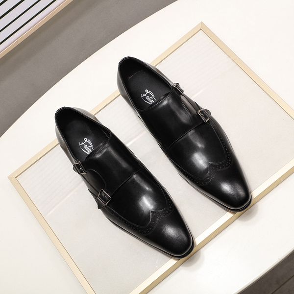 2022 new style genuine leather monk strap mens dress shoes black burgundy formal business office work double buckle shoes
2022 new style genuine leather monk strap mens dress shoes black burgundy formal business office work double buckle shoes