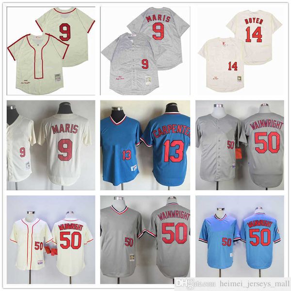 movie mitchell and ness baseball jersey vintage 9 roger maris jersey 50 adam wainwright 13 matt carpenter 14 ken boyer stitched breathable, Black
movie mitchell and ness baseball jersey vintage 9 roger maris jersey 50 adam wainwright 13 matt carpenter 14 ken boyer stitched breathable, Black