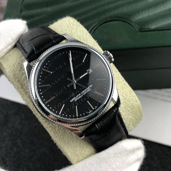 luxury brand men's quartz watch business leisure 316l stainless steel case leather strap watches, Slivery;brown
luxury brand men's quartz watch business leisure 316l stainless steel case leather strap watches, Slivery;brown