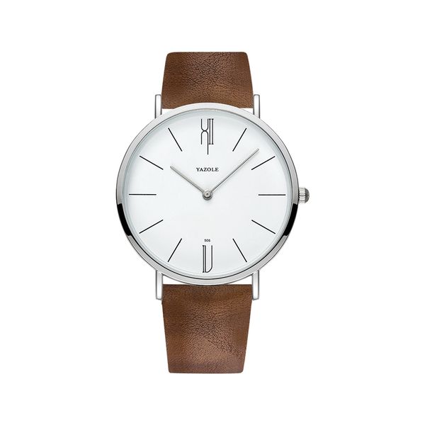 hbp watch for mens leather strap quartz watches sports wristwatches designer design montres de luxe, Slivery;brown
hbp watch for mens leather strap quartz watches sports wristwatches designer design montres de luxe, Slivery;brown