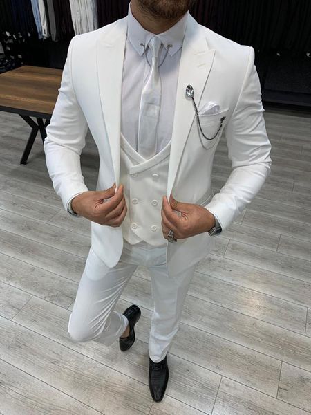 2023 elegant white two button mens tuxedos slim fit tailor made groom wear wedding business blazer jacket and vest with pants custom plus si, Black;gray
2023 elegant white two button mens tuxedos slim fit tailor made groom wear wedding business blazer jacket and vest with pants custom plus si, Black;gray