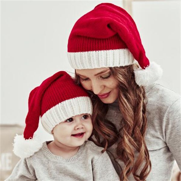 knitted christmas hat cute christmas parent-child pompom child soft beanie santa cap new year party gift gc1741, Blue;gray
knitted christmas hat cute christmas parent-child pompom child soft beanie santa cap new year party gift gc1741, Blue;gray