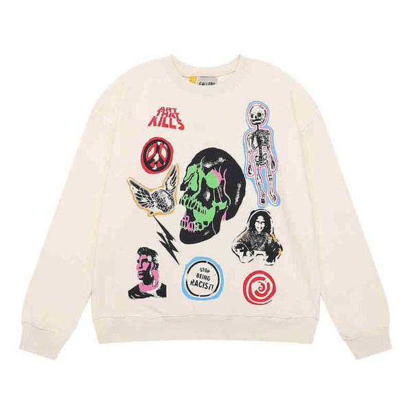 designer 2022 fashion men's hoodies cotton sweater high street american galleryt deptss skull flame color english pure cotton terry rou, Black
designer 2022 fashion men's hoodies cotton sweater high street american galleryt deptss skull flame color english pure cotton terry rou, Black