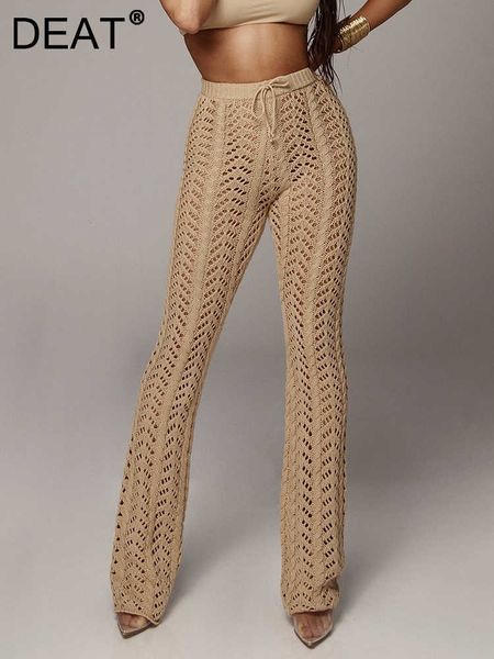 women's pants capris deat fashion women's pants new high waist drawstring solid color knitted hollow out white trousers female aut, Black;white
women's pants capris deat fashion women's pants new high waist drawstring solid color knitted hollow out white trousers female aut, Black;white