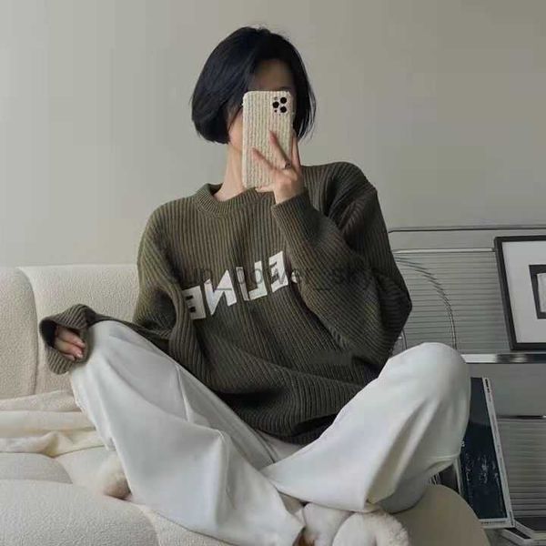 celins designer womens sweaters fall sweater women fashion brand luxury new letter loose round neck thickened knitted top, White;black
celins designer womens sweaters fall sweater women fashion brand luxury new letter loose round neck thickened knitted top, White;black