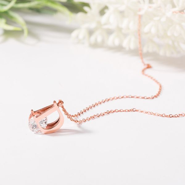 bracelet necklaces designer jewelry d letter clip drill titanium steel necklace 18 k rose gold, Silver
bracelet necklaces designer jewelry d letter clip drill titanium steel necklace 18 k rose gold, Silver