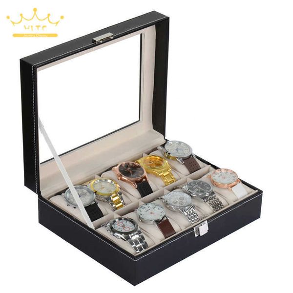 jewelry boxes storage black leather with glass organizer for save 10 wrist es display l221021, Black;white
jewelry boxes storage black leather with glass organizer for save 10 wrist es display l221021, Black;white