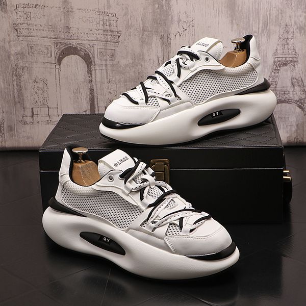 british designer lace-up wedding dress party shoes fashion white breathable mesh casual sneakers round toe thick bottom driving walking loaf, Black
british designer lace-up wedding dress party shoes fashion white breathable mesh casual sneakers round toe thick bottom driving walking loaf, Black