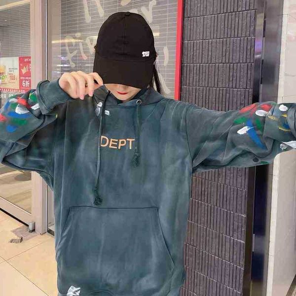 designer 2022 fashion men's hoodies cotton sweater galleryt deptss22 autumn and winter wash old hand painted speckle graffiti casual me, Black
designer 2022 fashion men's hoodies cotton sweater galleryt deptss22 autumn and winter wash old hand painted speckle graffiti casual me, Black