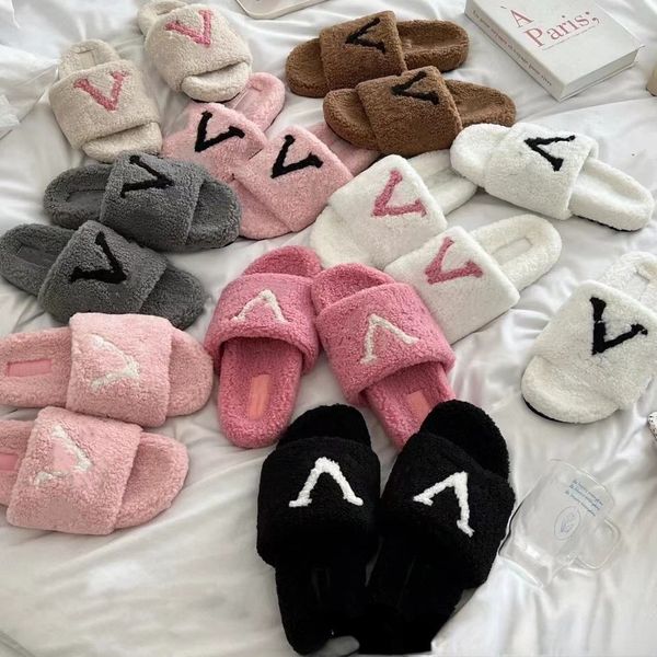 autumn one-line thick bottom fluffy slippers korean style outerwear letter color matching lamb wool slippers, Black
autumn one-line thick bottom fluffy slippers korean style outerwear letter color matching lamb wool slippers, Black