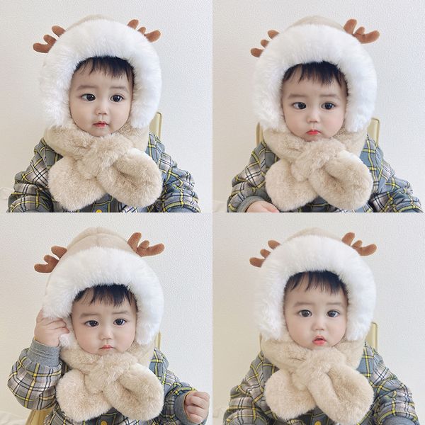 m532 winter baby kids plush hat cartoon deer warm cap scarf beanie patchwork children warmer hats, Yellow
m532 winter baby kids plush hat cartoon deer warm cap scarf beanie patchwork children warmer hats, Yellow